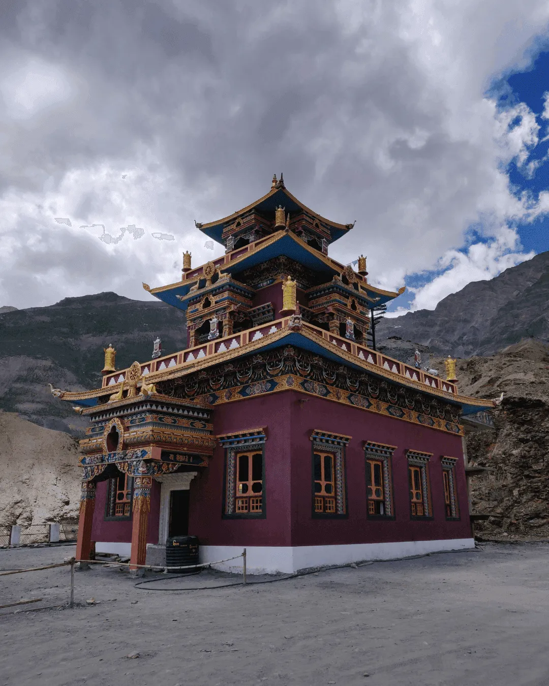 A Buddhist monastery in the Spiti valley