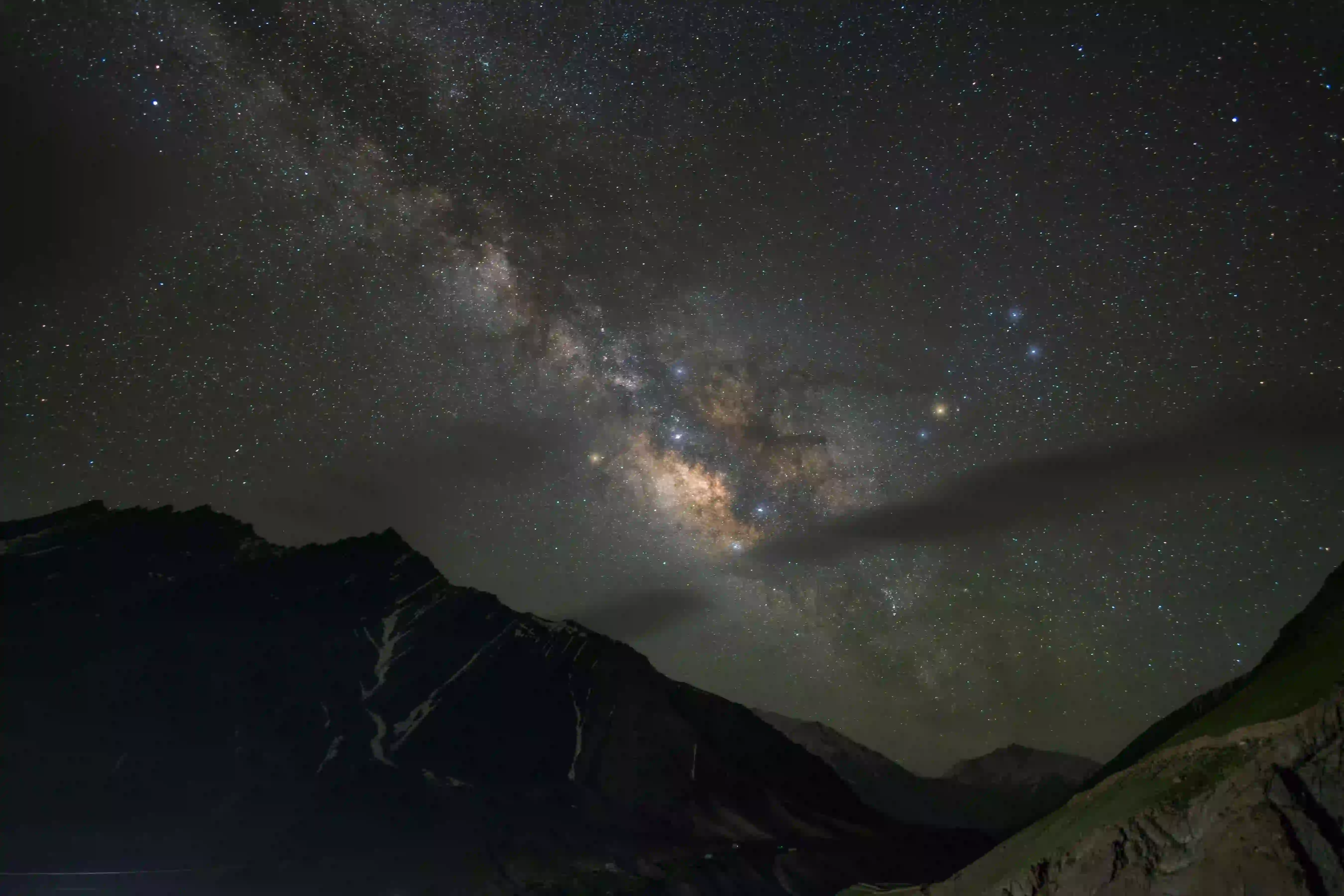 Panoramic view of Kunzum La pass in Spiti