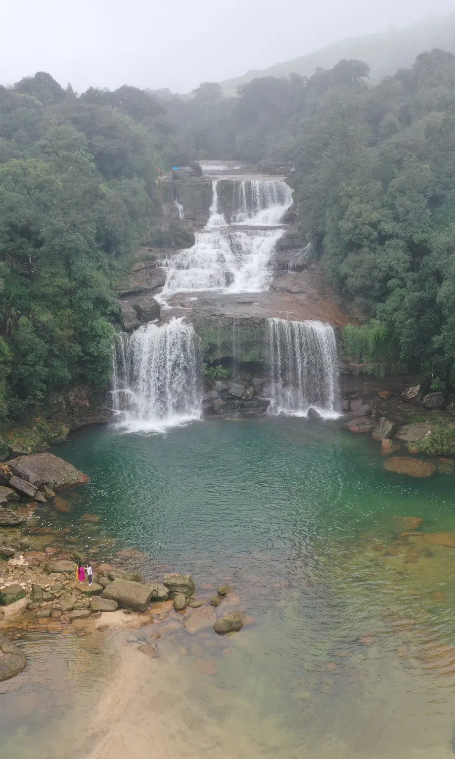Phe Phe Falls cascading through the Jaintia Hills