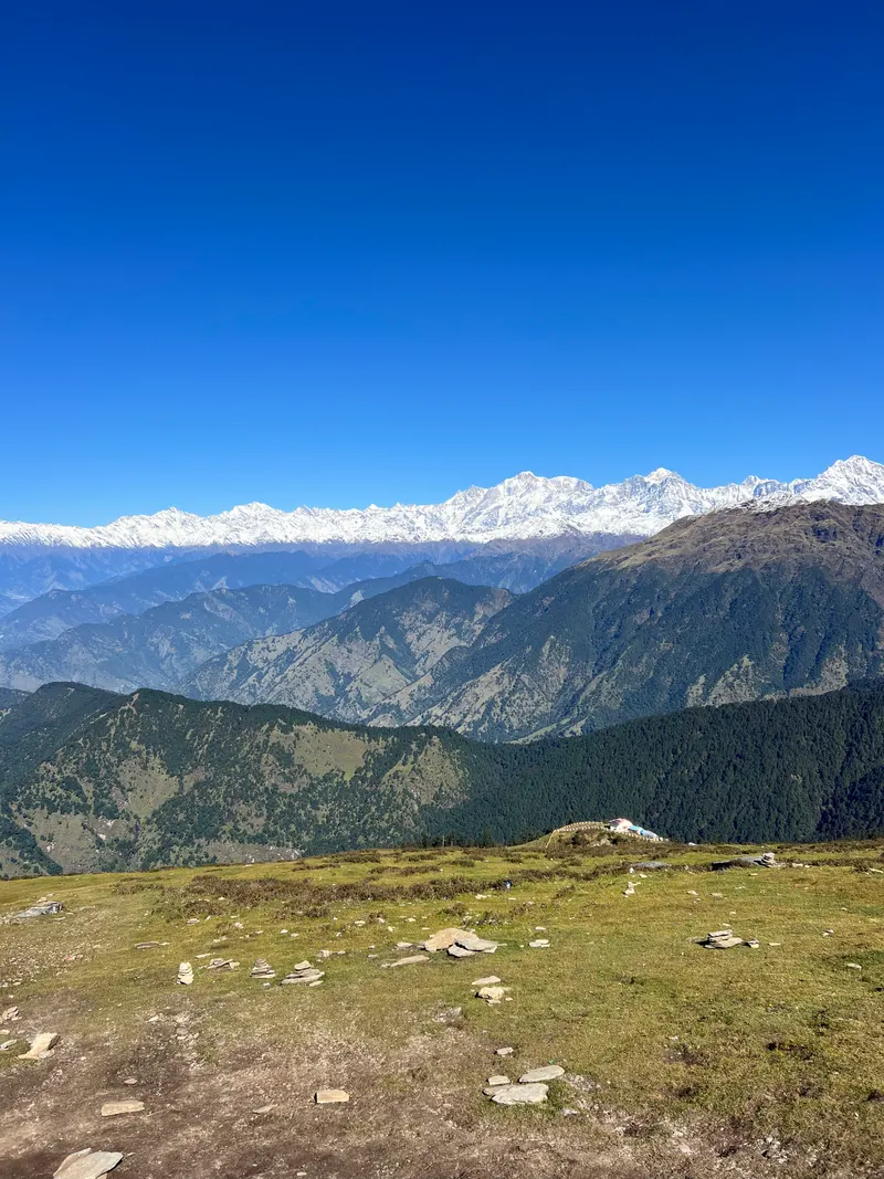 Chopta Tungnath trail toward the Chandrashila summit in Uttarakhand