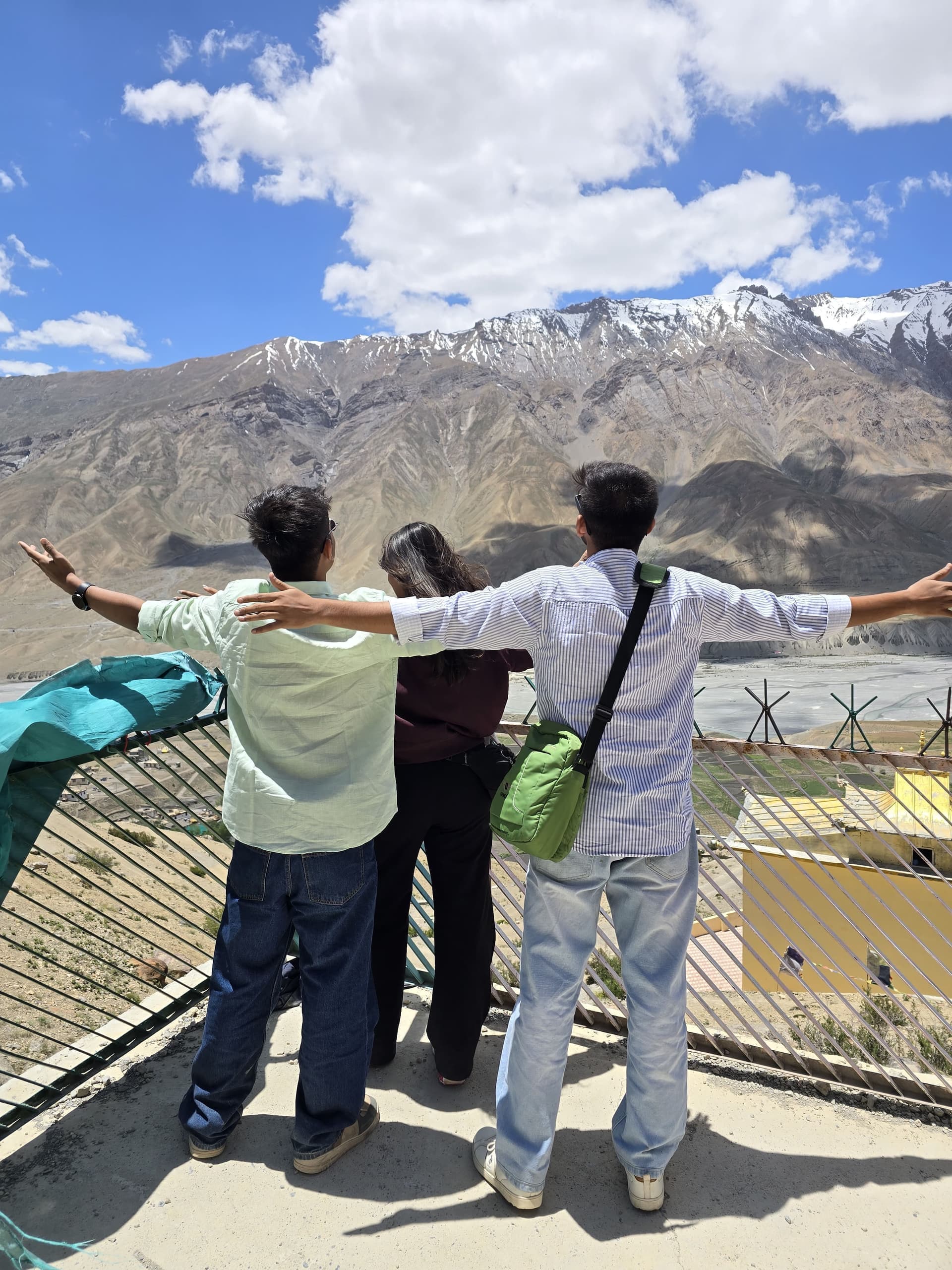TripoMusafir travellers at a Spiti Valley viewpoint